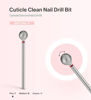 Picture of MelodySusie 7mm Ball Shape Cuticle Clean Nail Drill Bit 3/32'', Professional Safety Carbide Diamond Under Nail Cleaner for Cuticle Dead Skin Nail Prepare, Beginners Bits, Series Bit-S, Fine