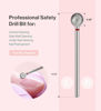 Picture of MelodySusie 7mm Ball Shape Cuticle Clean Nail Drill Bit 3/32'', Professional Safety Carbide Diamond Under Nail Cleaner for Cuticle Dead Skin Nail Prepare, Beginners Bits, Series Bit-S, Fine