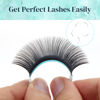 Picture of DF touchjoy Lash Extension Volume Eyelashes Extensions 0.05 D 11-16mm Lash Tray Individual lash Extensions Classic Lash Extensions Soft Matte Black Single Lashes for Professional Salon Use