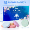 Picture of Shower Steamers 8 Pack Set Shower Bombs Tablets in Blue Box with 8 Fragrances with Shea Butter for Self-Care & Relaxation, Idea for Women and Men