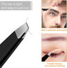 Picture of Amorux 4Pcs Eyebrow Tweezers Set For Women Facial Hair Professional hair removal Stainless Steel Tweezers for Ingrown Facial Hair, Splinters (Tweezers Set)