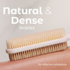 Picture of MainBasics Back Scrubber for Shower - Long Handle Dual-Sided Brush for Body Wash & Scrubbing with Exfoliating & Soft Bristles (White, Plastic)