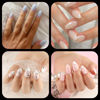 Picture of UNA GELLA Short Almond Gel x Nail Tips, 504pcs Pre-shape Short Almond Nail Tips 12 Sizes Short Almond Press on Nails Soft Gel Acrylic Clear Fake Full Cover Nail Tips for Nails Extension Home DIY Salon