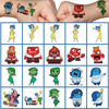 Picture of 40Sheets Inside Out Temporary Tattoos for Kids, Birthday Party Favors, Cartoon Inside Out Decoration Sticker Gifts for Girl Boys Home Activity Class Prizes Carnival Christmas Rewards