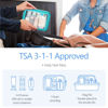 Picture of PACKISM TSA Approved Toiletry Bag - 2 Pack Upgrade Color-Edged Clear Makeup Bag, Clear Toiletry Bag For Traveling Fits Various Storage Needs, Turquoise (2 Sizes)