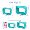 Picture of PACKISM TSA Approved Toiletry Bag - 2 Pack Upgrade Color-Edged Clear Makeup Bag, Clear Toiletry Bag For Traveling Fits Various Storage Needs, Turquoise (2 Sizes)
