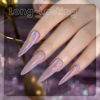 Picture of RARJSM Aurora Holographic Cat Eye Gel Nail Polish Purple Pink Laser Rainbow Iridescent Glitter Sparkle Cat Eye Gel Polish with Magnet Stick Soak off UV LED Curing Requires Home Salon Diy Nail Art