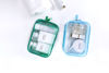 Picture of Clear Pouch Small, Clear Makeup Bag, 6.6"x2.3"x4.7" Size TSA Approved Toiletry Bag, Clear Travel Bags for Toiletries, Clear Cosmetic Bag for Women and Men Small-1 Pack Green…