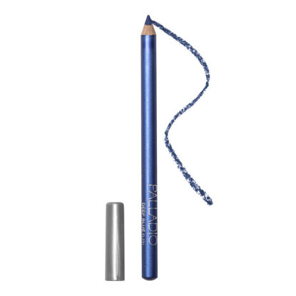 Picture of Palladio Wooden Eyeliner Pencil, Thin Pencil Shape, Easy Application, Firm yet Smooth Formula, Perfectly Outlined Eyes, Contour and Line, Long Lasting, Rich Pigment, Deep Blue