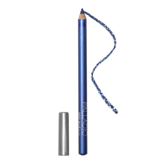 Picture of Palladio Wooden Eyeliner Pencil, Thin Pencil Shape, Easy Application, Firm yet Smooth Formula, Perfectly Outlined Eyes, Contour and Line, Long Lasting, Rich Pigment, Deep Blue