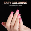 Picture of AILLSA Short Square Nails Clear Gel Nail Tips False Full Cover Soft Nail Tips for DIY Home Salon Gift, Preshaped Gelly Press on Fake Nail Tips for Nail Extension 216PCS 12 Sizes