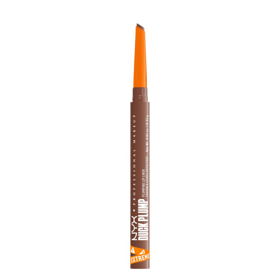 Picture of NYX PROFESSIONAL MAKEUP Duck Plump Plumping Lip Liner, Matte Lip Pencil With Up To 10HR Wear, Beige Boost (Beige Brown Lip Liner)