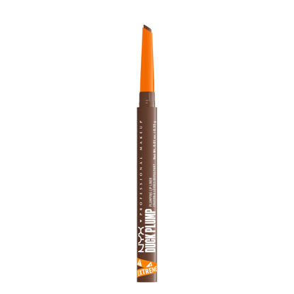 Picture of NYX PROFESSIONAL MAKEUP Duck Plump Plumping Lip Liner, Matte Lip Pencil With Up To 10HR Wear, Syringe Sienna (Sienna Brown Lip Liner)