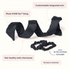 Picture of RobeCurls Heatless Hair Curler Set - Satin Curling Headband for Natural, No-Heat Curls - Sleep in Overnight Styling Tool with 2 Scrunchies - Easy & Gentle on Hair - Valentines Day Gift for Her (Black)