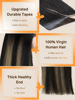 Picture of DOORES Tape in Hair Extensions Human Hair Balayage Natural Black to Light Blonde 24 Inch 20pcs 50g Human Hair Extensions Tape in Remy Natural Hair Extensions Straight