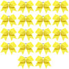 Picture of Cheer Bows, Caenagrion 18 PCS 8" Large Yellow Cheer Hair Bows Ponytail Holder Elastic Band Handmade for Cheerleaders Teen Girls College Sports (Yellow)