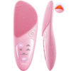 Picture of Facial Cleansing Brush Face Scrubber: COSLUS IPX7 Waterproof Rechargeable Brush, 4 Modes with Eye Protection, Electric Vibrating Cleanser System for Cleaning, Exfoliating, Massaging, Pink