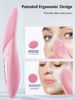 Picture of Facial Cleansing Brush Face Scrubber: COSLUS IPX7 Waterproof Rechargeable Brush, 4 Modes with Eye Protection, Electric Vibrating Cleanser System for Cleaning, Exfoliating, Massaging, Pink