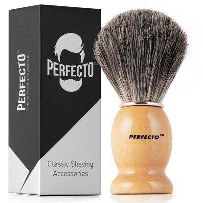 Picture of Synthetic Bristles Shaving Brush For Men, Engineered for The Best Shave of Your Life. Shaving Brush - Shave Brush for Wet Shave for Safety Razor, Double Edge Razor, Straight Razor, Shaving Razor