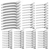 Picture of Duck Biled Hair Clips for Women, Alligator Hair Clips,Metal Hair Clips for Styling,Hair Pins 75 pcs,Silver Hair Clips Suitable for Cutting and Needle Rolling Women's Long Hair,Bow Tie with Case DlY.