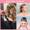 Picture of Duck Biled Hair Clips for Women, Alligator Hair Clips,Metal Hair Clips for Styling,Hair Pins 75 pcs,Silver Hair Clips Suitable for Cutting and Needle Rolling Women's Long Hair,Bow Tie with Case DlY.