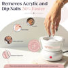 Picture of Willowash Electric Nail Soaking Bowl, Acetone-Proof Acrylic Remover Kit, Dip Powder Remover for Home Use, Heats for 50% Faster Removal