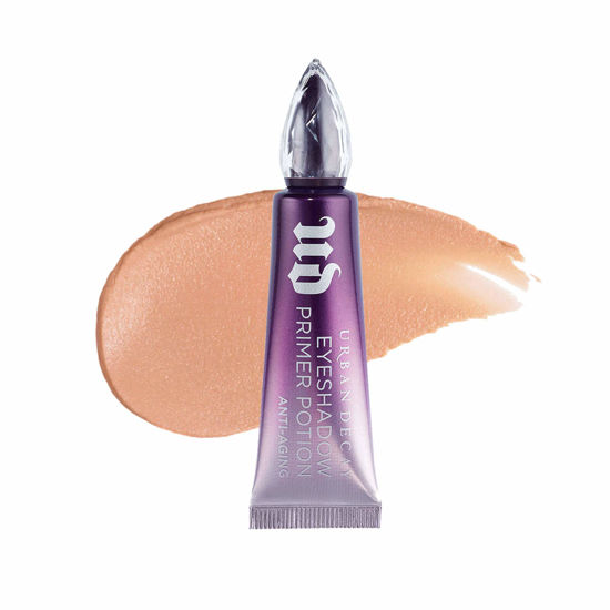 Picture of Urban Decay Anti-Aging Eyeshadow Primer Potion (Full Size), Nude Eye Primer, Improves Look of Fine Lines & Texture, Smooths & Preps Eyelid Base for Vibrant Color, Crease-free Eye Makeup - 0.33 fl oz
