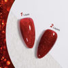 Picture of GAOY Glitter Gel Nail Polish, 16ml Sparkly Red Jelly Gel Polish, UV Light Cure for Nail Art DIY at Home, 1147 Christmas Red