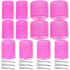 Picture of Self Grip Hair Rollers Curlers Set - 24 Pieces with 3 Sizes (4 Jumbo, 4 Large, 4 Medium) and 12 Clips for Volume on Long, Short, Thick, or Fine Hair