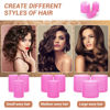 Picture of Self Grip Hair Rollers Curlers Set - 24 Pieces with 3 Sizes (4 Jumbo, 4 Large, 4 Medium) and 12 Clips for Volume on Long, Short, Thick, or Fine Hair