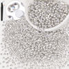 Picture of 3000PCS SS12/3mm Crystal Rhinestones (Clear), Bedazzling Flatback Glass Rhinestones for Crafting DIY Nail Art Makeup Decoration, Gems Diomand Charms for Tumbler Shoes Clothing Mug
