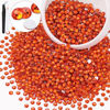 Picture of 3000PCS SS20/5mm Crystal Rhinestones (Orange/Hyacinth), Bedazzling Flatback Glass Rhinestones for Crafting DIY Nail Art Makeup Decoration, Gems Diomand Charms for Tumbler Shoes Clothing Mug