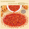 Picture of 3000PCS SS20/5mm Crystal Rhinestones (Orange/Hyacinth), Bedazzling Flatback Glass Rhinestones for Crafting DIY Nail Art Makeup Decoration, Gems Diomand Charms for Tumbler Shoes Clothing Mug