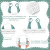 Picture of Face Wash Headband, Palm and Snail Spa Hair Bands Makeup Headbands Women Cartoon Cute Coral Fleece Elastic Headband Creative Hair Accessories for Washing Face Shower Sports (White)