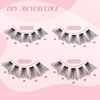 Picture of 96 Pcs Lash Clusters 14-20mm Cluster Lashes D Curl Lash Clusters DIY Lash Extension Eyelash Clusters Volume Wispy Lashes Super Thin Band Soft & Comfortable(Volume-D-14-20 mix)