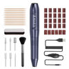 Picture of Portable Electric Nail Drill, 20000RPM Electronic Nail Filer Efile Professional with Nail Bits, Nail Brush, Nail Files 100/180 and Wooden Nail Sticks for Manicure Pedicure Acrylic Gel Dip Powder Nails