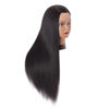 Picture of Hairingrid 26"-28" Mannequin Head Hair Styling Training Head Manikin Cosmetology Doll Head Synthetic Fiber Hair and Free Clamp Holder (R71919BY0220) Yaki-Black-