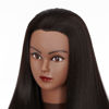 Picture of Hairingrid 26"-28" Mannequin Head Hair Styling Training Head Manikin Cosmetology Doll Head Synthetic Fiber Hair and Free Clamp Holder (R71919BY0220) Yaki-Black-