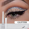Picture of evpct 2Pcs Pearl White Silver Color Liquid Glitter Eyeliner Sets Eyeliner Glitter Liquid Liners for Women Liquid Sparkly Glitter Eyeliner delineador con glitter de colores para ojos colores 09+10