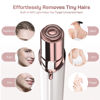 Picture of Facial Hair Removal for Women, Electric Painless Facial Hair Remover, Hair Removal Device for Face, Lip, Chin with 2 Extra Replacement Heads