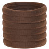 Picture of 60 Pcs 2 Inch Brown No Damage Hair Ties for Women Thick Hair, Large Soft Seamless Nylon Fabric Elastic Hair Ties Ponytail Hair Holders Hair Elastics Hair Band for Women