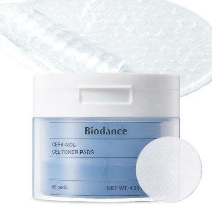 Picture of Biodance Cera-nol Gel Toner Pads | Hydrating, Soothing Korean Toner Pads for Sensitive Skin | 4.93 fl.oz.(140g), 60Pads