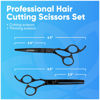 Picture of Equinox Professional Hair Scissors Set - Includes Barber Scissors & Thinning Shears for Hair Cutting & Grooming, Premium Japanese Stainless Steel Hair Cutting Scissors, Barber Accessories & Hair Tools