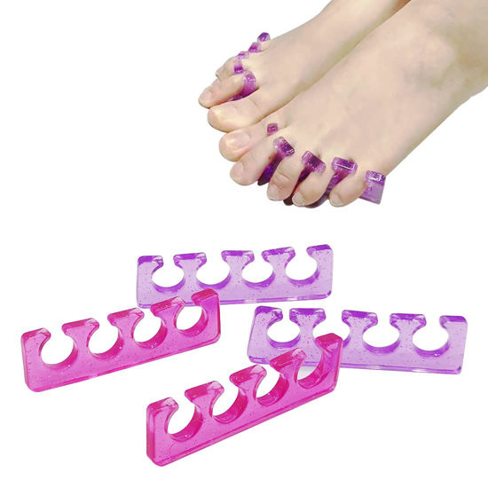 Picture of SUNFATT Toe Separators,Toe Spacers for Women,Toe Separators Use for Separation of Toenails or Nails as Well as Polishing of Nail Polish.(Thin)