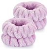 Picture of 2 Pcs Wrist Towels for Washing Face-Dorbetar, Microfiber Wrist Bands for Washing Face, Spa Wristbands for Washing Face, Fluffy Towel Bands, Arm Bands for Washing Face for Woman Children（Purple）