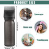 Picture of Pimoys Root Comb Applicator Bottle 6 Ounce, Oil Applicator for Hair Dye, Hair Oiling Bottle Brush with Graduated Scale, Black