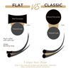 Picture of LASHVIEW Eyelash Extensions,Ellipse Flat Eyelash Extensions 0.20mm C Curl 8-15mm Mixed Tray,Mink Black,Individual Lashes,Semi-Permanent Extremely Soft Professional Salon Use