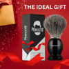 Picture of Perfecto 100% Pure Badger Shaving Brush-Black Handle- Engineered for The Best Shave of Your Life. for, Safety Razor, Double Edge Razor, Straight Razor or Shaving Razor, Its The Best Badger Brush.