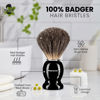 Picture of Perfecto 100% Pure Badger Shaving Brush-Black Handle- Engineered for The Best Shave of Your Life. for, Safety Razor, Double Edge Razor, Straight Razor or Shaving Razor, Its The Best Badger Brush.