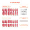 Picture of Heyhae Semi Cured Gel Nail Strips | Sun Cured Gel Nail Wraps No LED Lamp Needed Easy Apply & Remove | Includes 28 strips, 1 Prep Pad, 1 Nail File & 1 Wooden Stick - Hey, Hot Girl Walk?